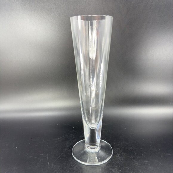 Krosno Clear Heart Shaped Crystal Glass Vase Made In Poland Glass Vase Vintage - Picture 13 of 14